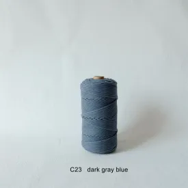 3MM MACRAME BRAIDED - CORED - DARK GREY BLUE