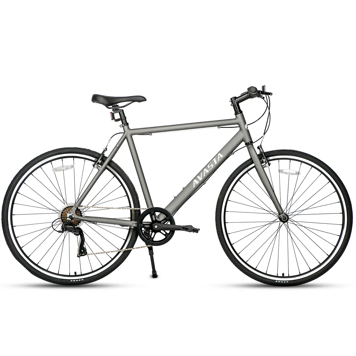 700C Hybrid Bike with 7 Speed for Men-Populus