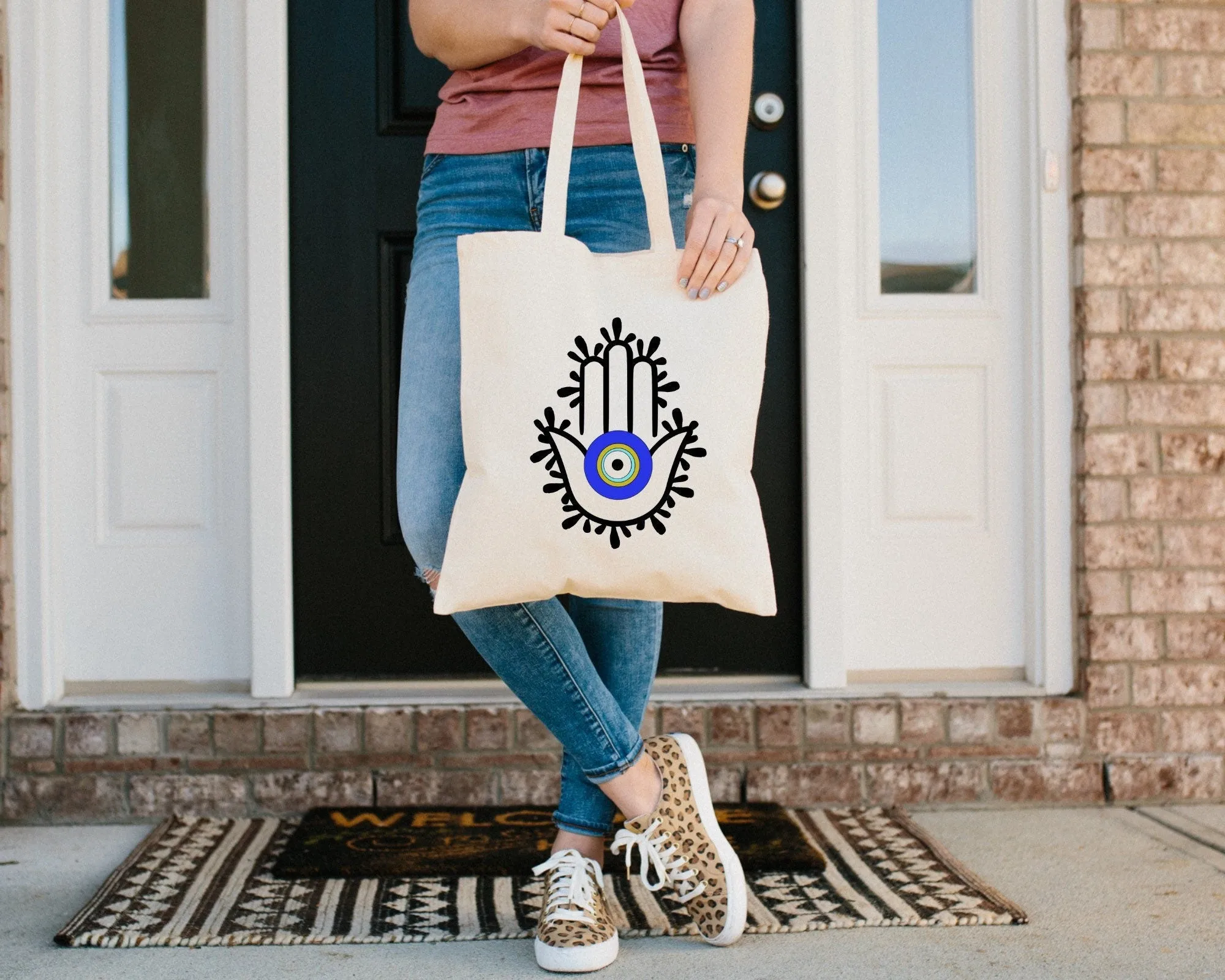 Amida Hamsa Tote bag