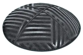 Angle Stripes Embossed Kippah