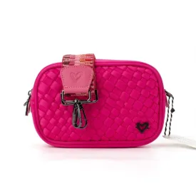 Caledon Woven Crossbody - Magenta