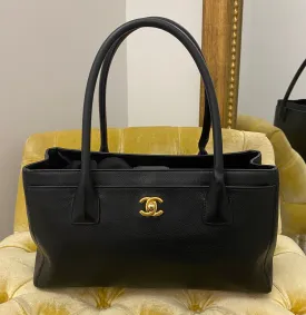 Chanel Black E/W Cerf Tote