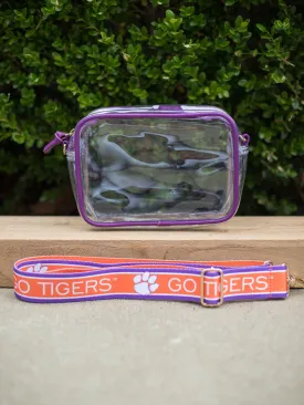 Clear Choice Purse with Clemson Strap