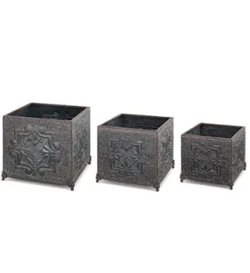 Embossed Tile Planters