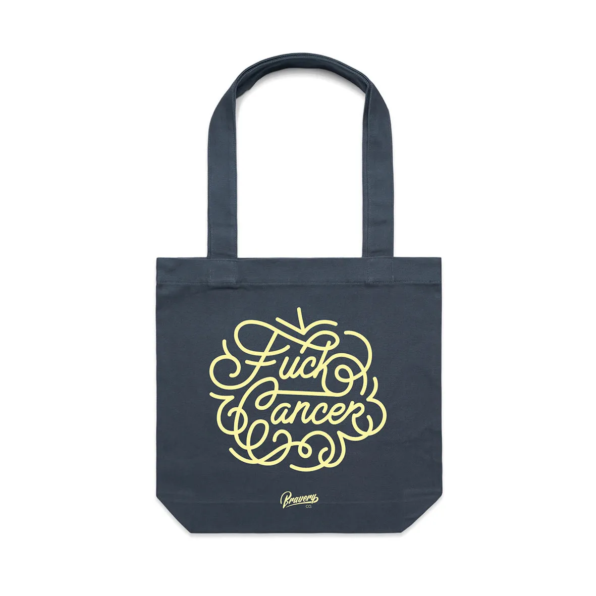 FCK CANCER tote bag - BLUE