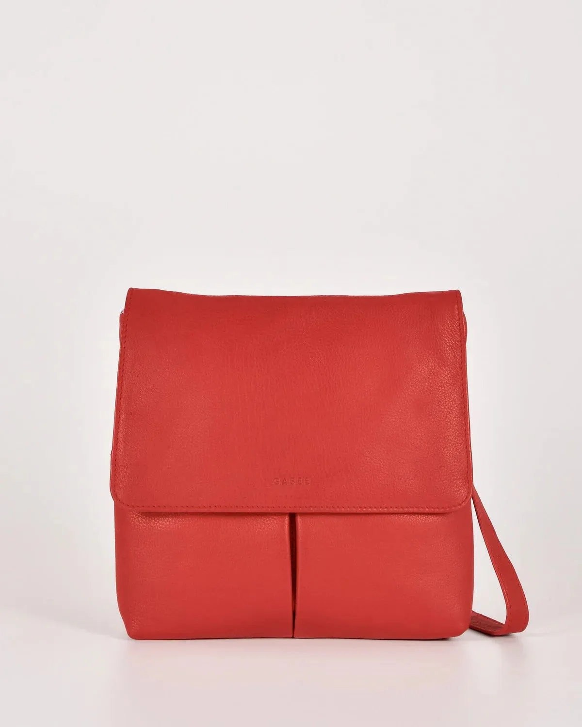 Gabee Ava Leather Flapover Crossbody Bag