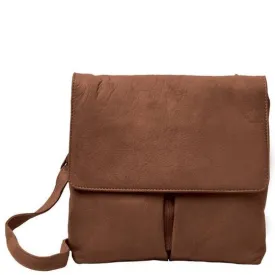 Gabee Ava Leather Flapover Crossbody Bag