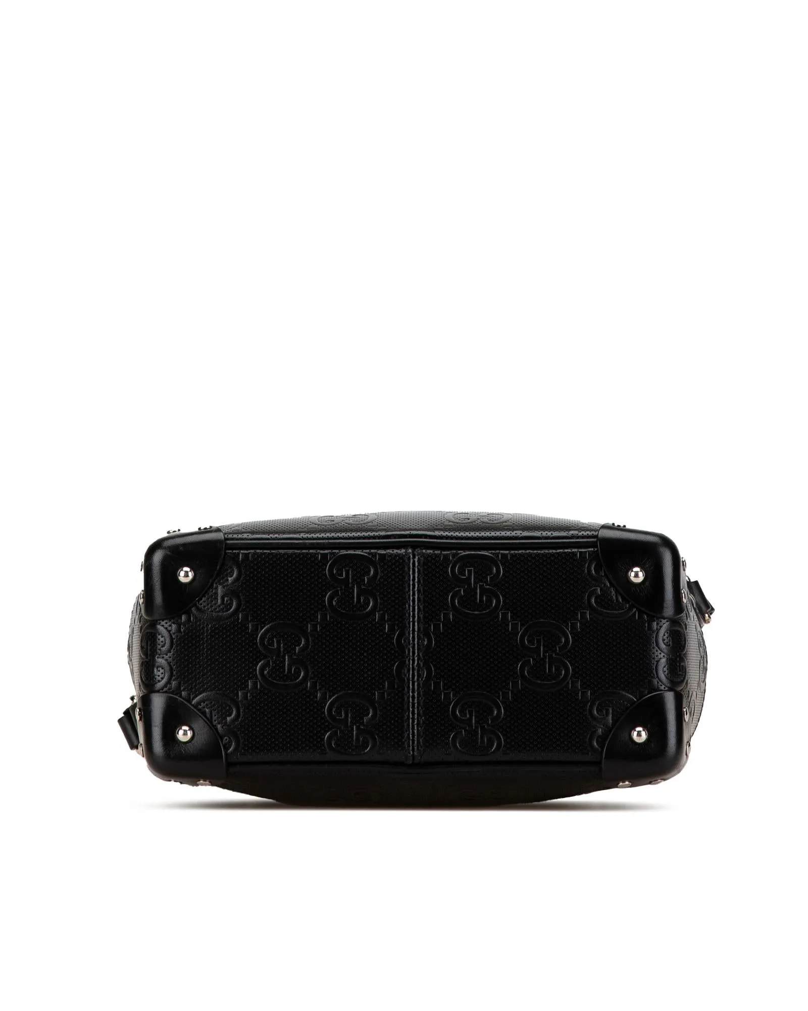 GG Embossed Leather Crossbody Bag with Interior Zip Pocket