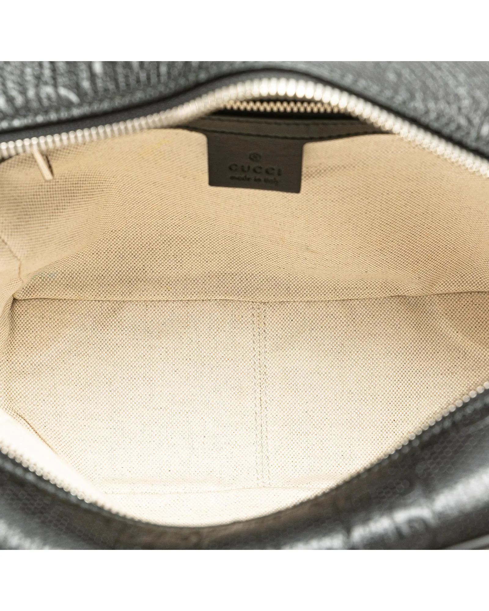 GG Embossed Leather Crossbody Bag with Interior Zip Pocket