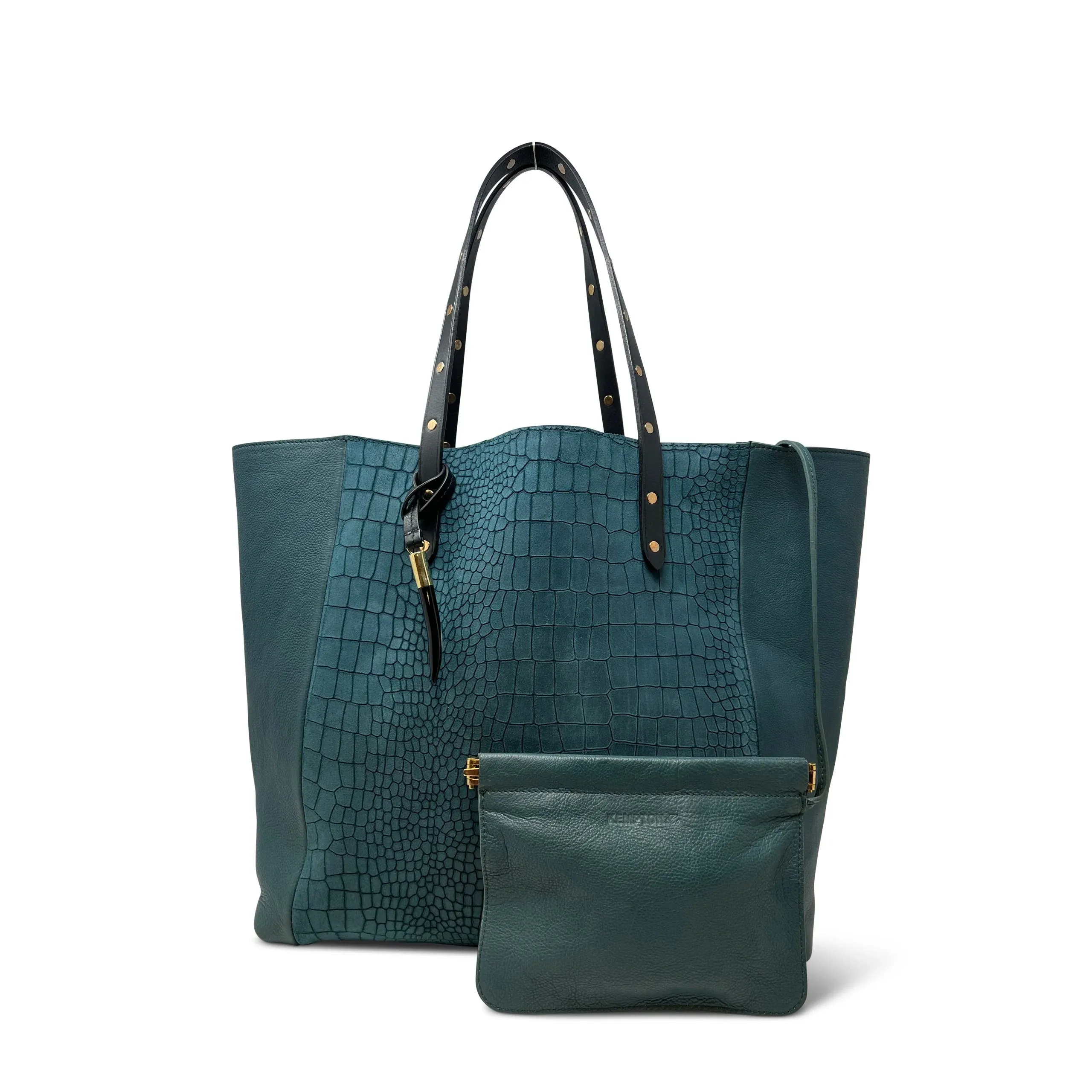 Green Croco Tote Balsam