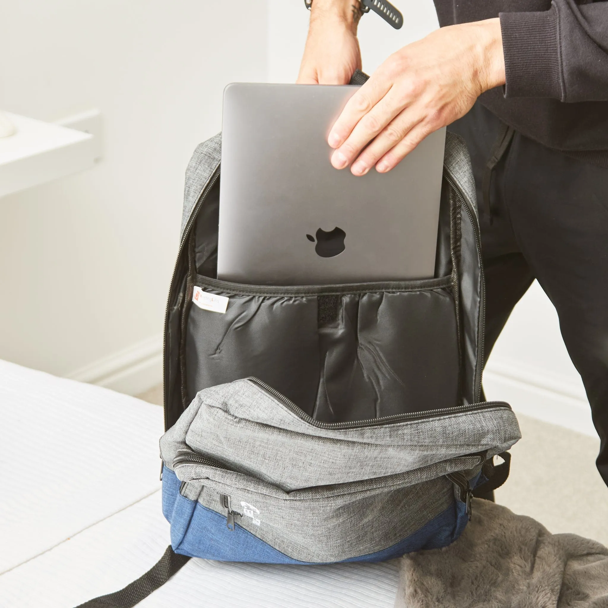 Grey Laptop Backpack - 50cm