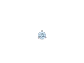 Lab-Grown Diamond ⅛ct. Mini Round Brilliant Solitaire Stud | Blue