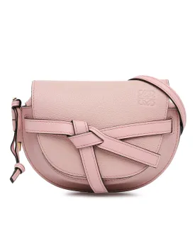 Leather Knotted Gate Crossbody Bag