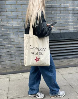 London Tote Bag in Ecru London Motel Embro