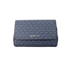 Michael Kors Medium Navy Convertible Pouchette Crossbody Bag