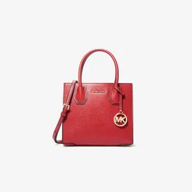 Michael Kors Mercer Medium Satchel In Bright Red