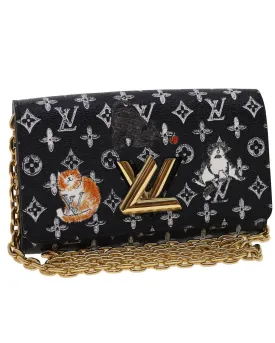 Monogram Cat Portefeuille Twist Chain Wallet