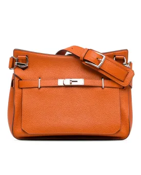 Palladium Lock Leather Flap Bag