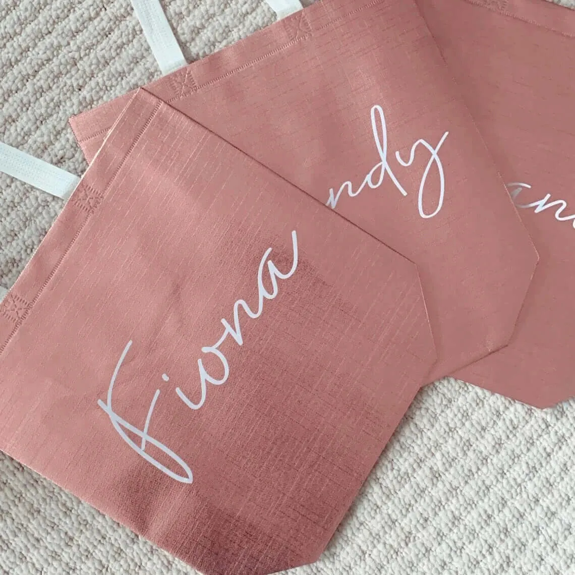 Personalized Metallic Tote Bag -Perfect for Bridesmaids!