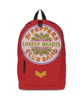 Rocksax The Beatles Backpack - Lonely Hearts Red