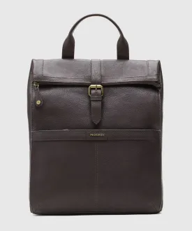 Saddler Henry Leather Backpack Brown