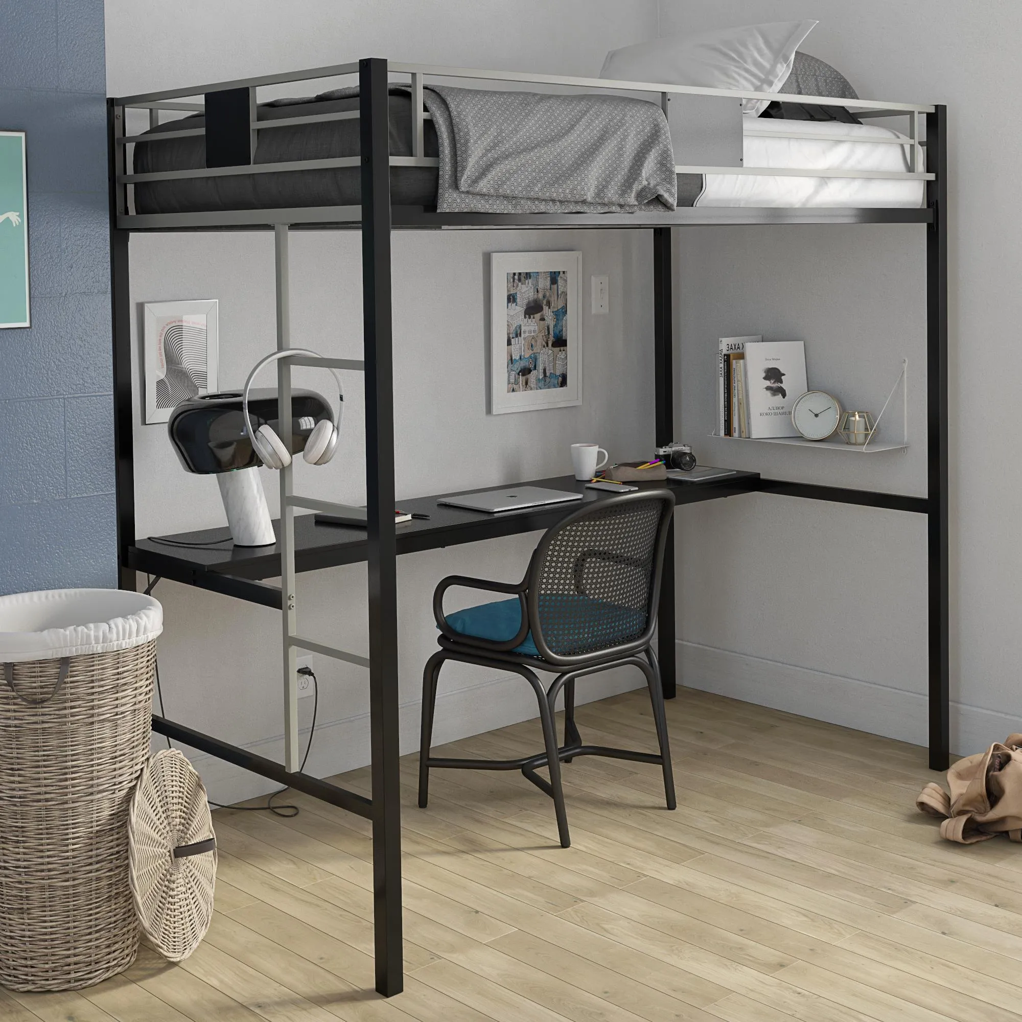 Silver Screen Loft Bed