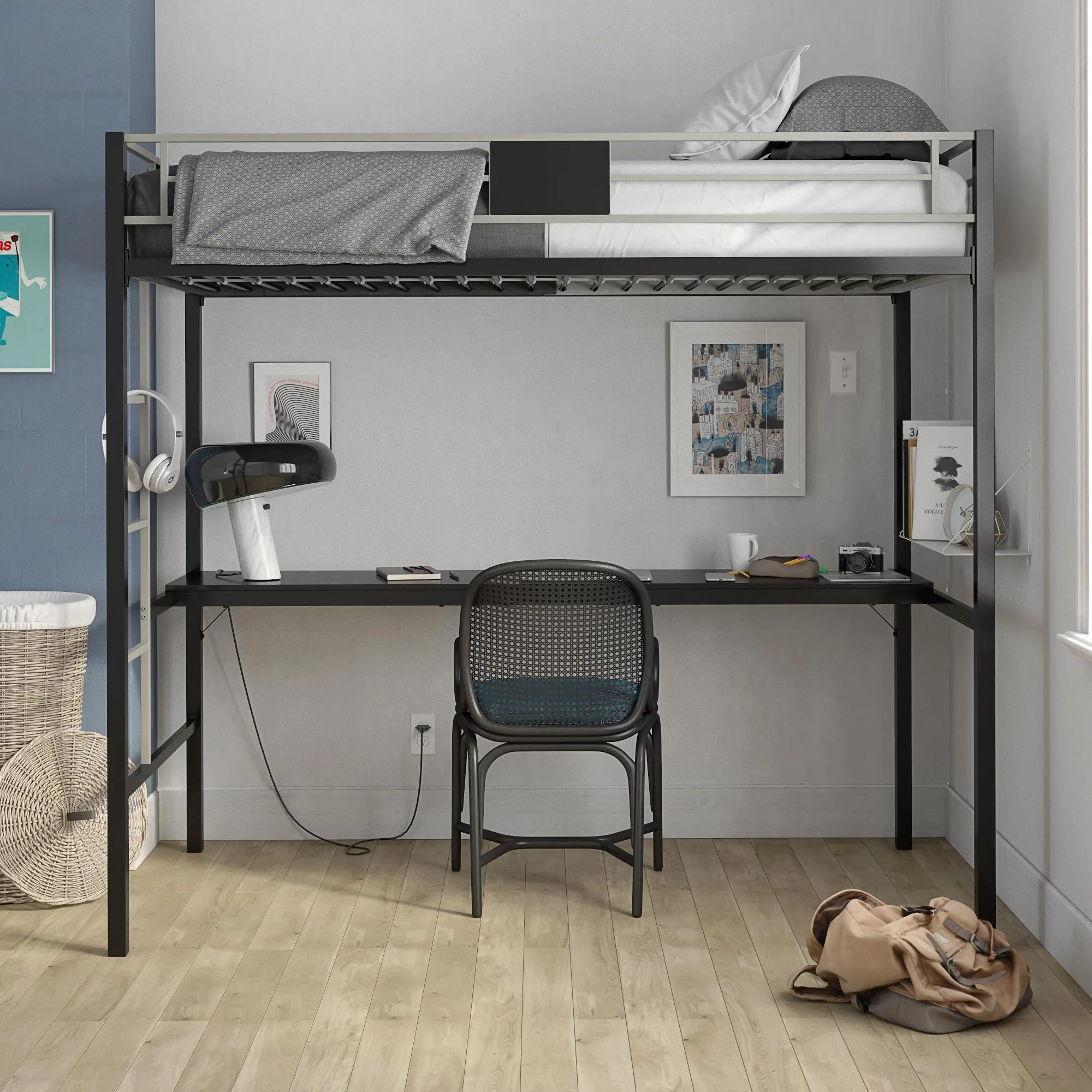 Silver Screen Loft Bed