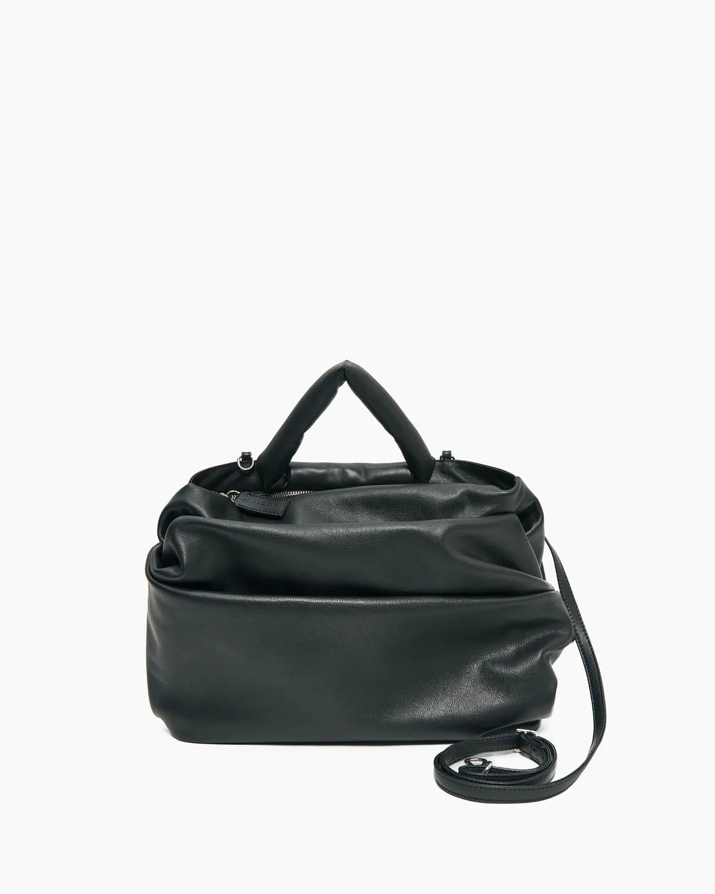 Soft padded leather handbag