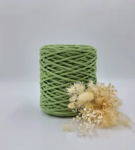 Spring Green 3 Strand Macrame Cord - 3MM 3 Strand Luxe Cotton String 1KG