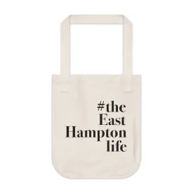 #theeasthamptonlife Organic Canvas Tote Bag