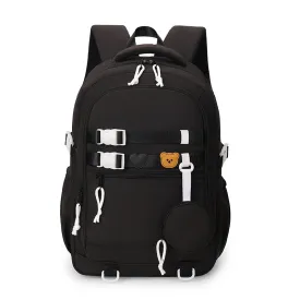 Thermal Transfer Oxford Cloth Bag Trendy Men's Backpack Large Capacity Outdoor Backpack for Middle School Students  New