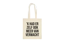 Tote Bag - Verwachtingen (wit)