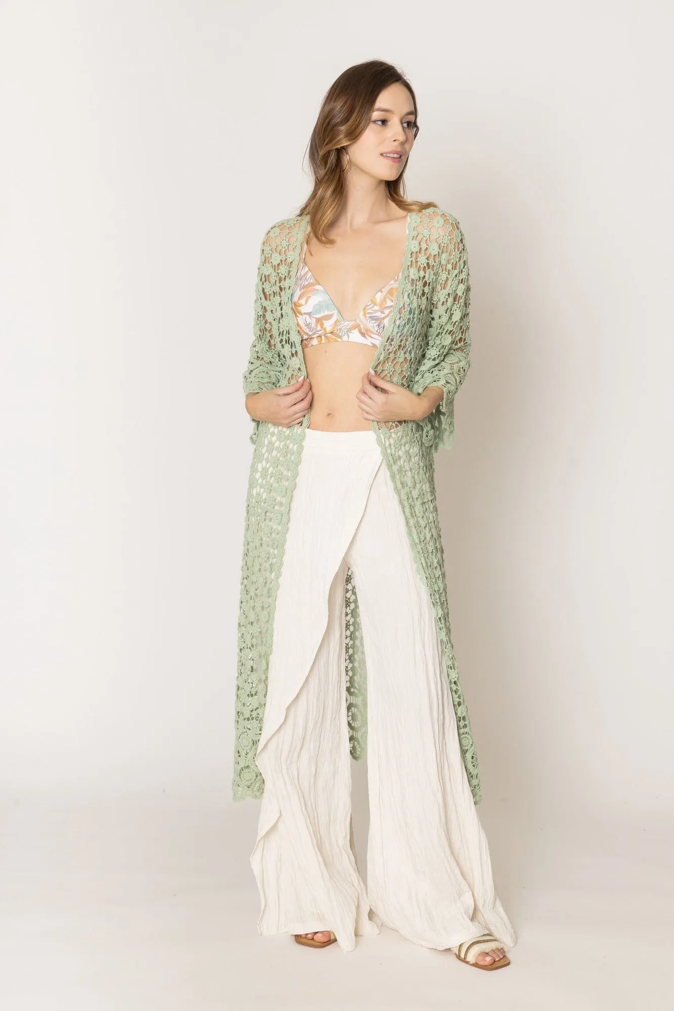 WLC310155 Belinda Crochet Kimono