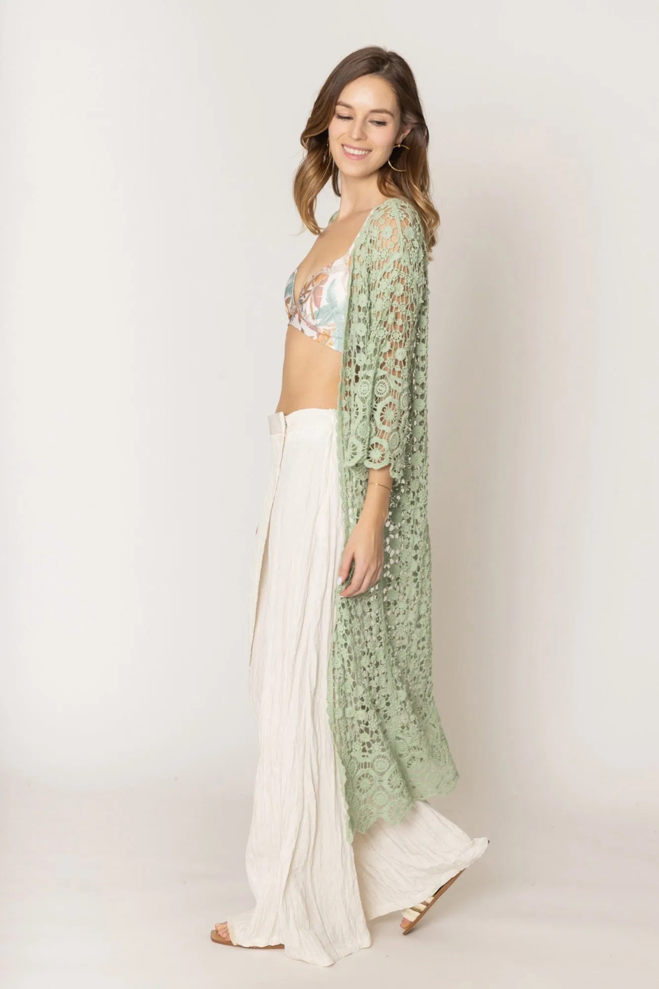 WLC310155 Belinda Crochet Kimono