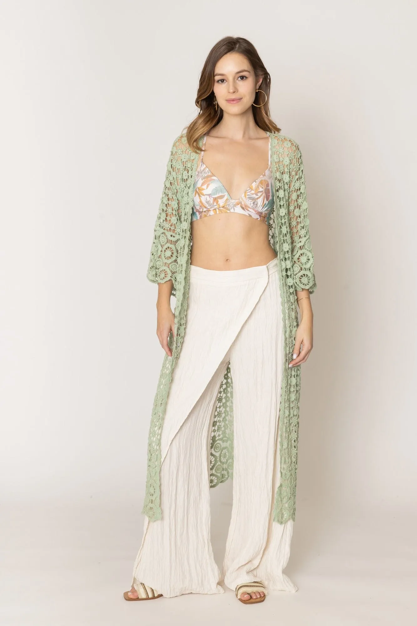 WLC310155 Belinda Crochet Kimono